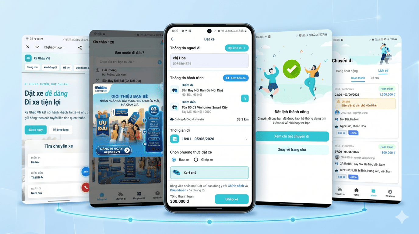 Xe Ghép VN vận hành